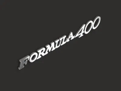 Custom Formula 400 Style Fender Badge 3D Printable 3D print model