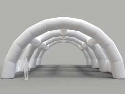 Inflatable Tent - Exhibition Hall 3D model