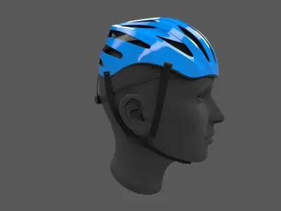 bicycle helmet 3D model