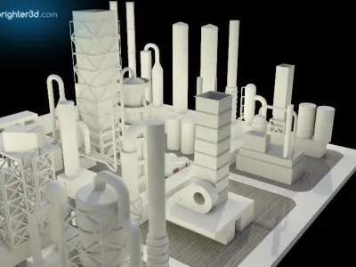 Simple Industry 3D model