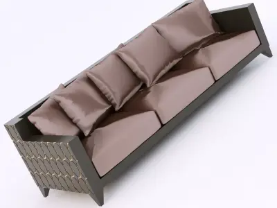 Roberto Ventura ELLISSE1 LAC sofa 3D model
