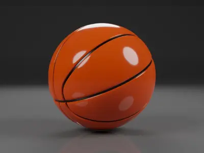 Basketball Low-poly 3D model Low-poly 3D model