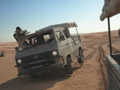 PBR 3D Model - Volkswagen T3 3D model