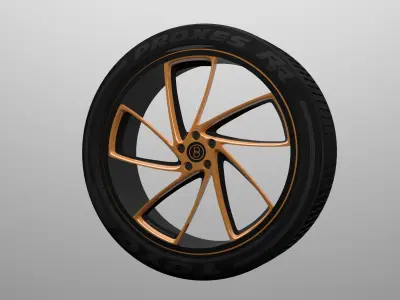 Sports Car Alloy Low-poly 3D model