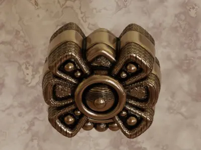 Aztec symbol pendant 2 Movement - Ollin 3D print model