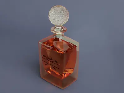 Par Excellence Custom Golf Whiskey Decanter  Free 3D model