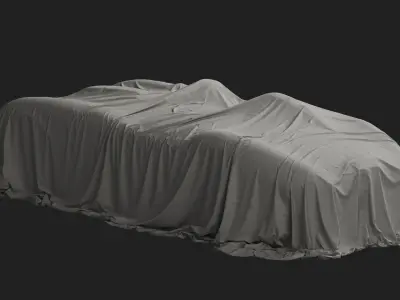 Retro Car Cover 07 3D model