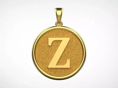 Pendant Letter Z N59 3D print model
