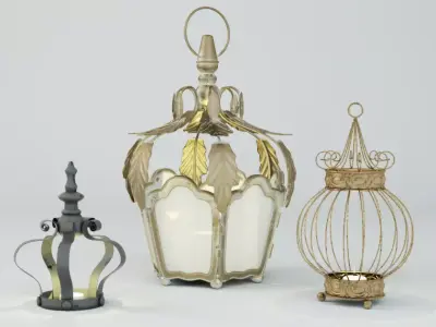 Lantern and tealight holders by ZARA HOME 3D model