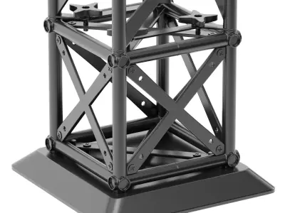 Origami Seg Truss Island E parts 3D model