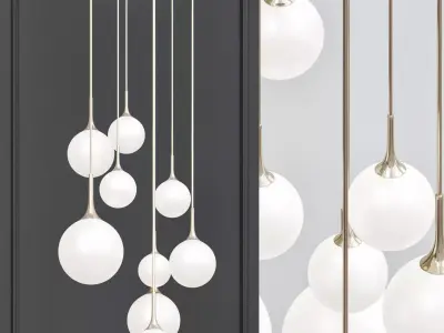 Restoration Hardware Whitney Chandelier 3D model