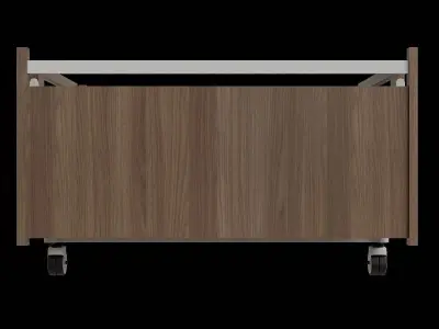 Foldable Mattress Bed Frame Low-poly 3D model