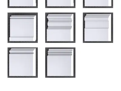 Architectural moldings - Baseboards-A 3 3D model