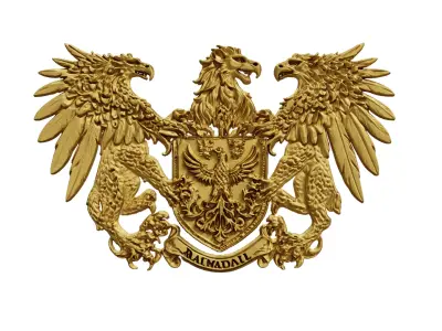 Coat of arms decorative - 01 3D print model