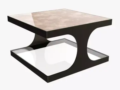 Coffee table modern 01 3D model
