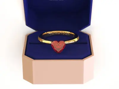 ENGAGEMENT RING Low-poly 3D model