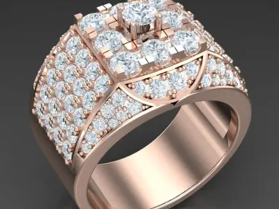 Luxury Men Rings Designs 5MR070 3D print model