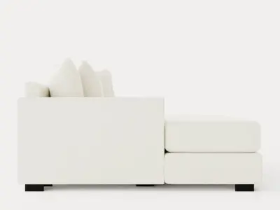 Manhattan daybed Low-poly 3D model