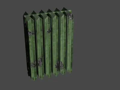 rusty cast iron heating radiator 3D model purchase