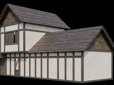 Medieval Village Pack  - 6 Assets - 4K Textures Game Ready Low-poly 3D model