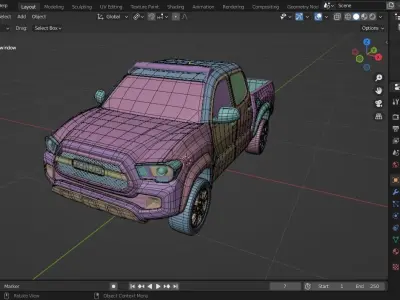 Toyota car modeling  3D model
