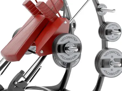 Gym Equipment HACK SQUAT 3D model