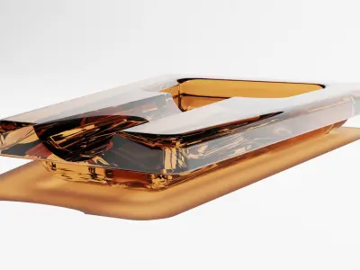 Cigar Ashtray Low-poly 3D model