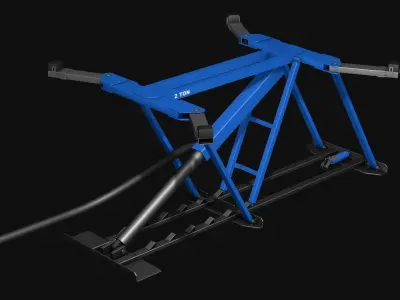 Car Lift garage R5 3D model