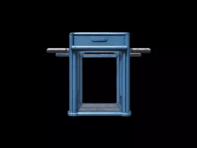 3d Model Metal Crowd Control Barrier 3D model