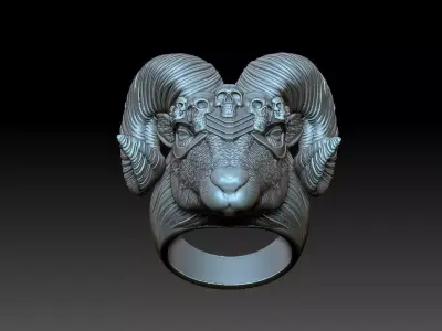 Ring Viking Ram 3D print model