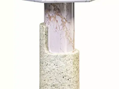 Braque Hexagonal Side Table 3D model