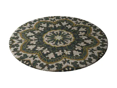 round carpet 22 3D model