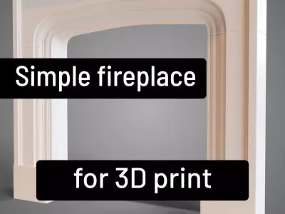 Simple fireplace - 3D printing 3D print model
