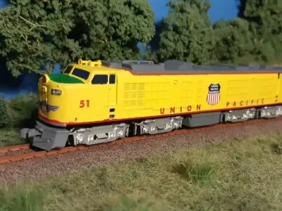 Gas Turbine Electric Locomotive UP51 - TT scale 3D print model