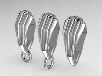 Bail for charms and pendants Free 3D print model Free 3D print model