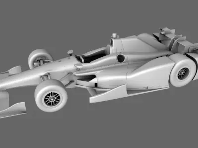 Dallara Open Wheel Car Honda 2015 Low-poly 3D model