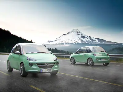 Small city car 3D model