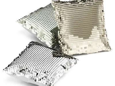 H and M Pillow Set  8 3D model