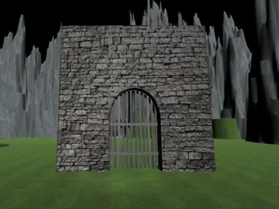 Portcullis - Castle gates 3D model