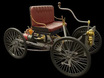Car - Steampunk style 3D model