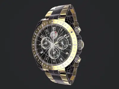Watch 3d model Low-poly 3D model