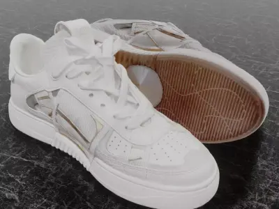 VALENTINO GARAVANI 3D SHOES Low-poly 3D model