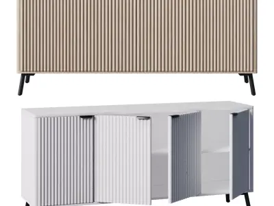 Flute Sideboard 3D model