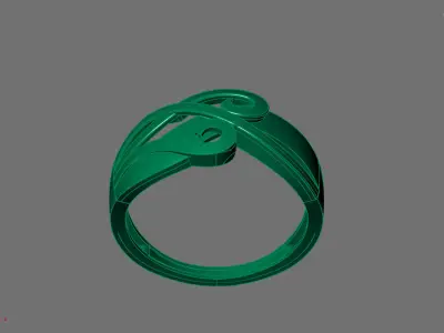 Women Ring Plain Ring Ready STL 3DM Models Womens Rings 3D print model 28