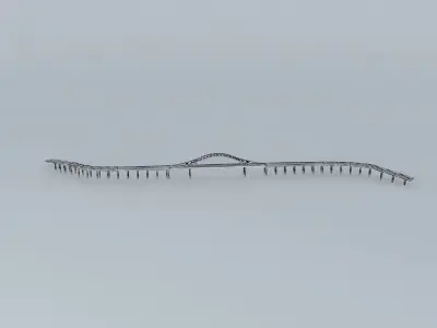 Taoyuan Dasi Down Tianjin Bridge Kanjin Bridge, Taoyuan, Taiwan Free 3D model