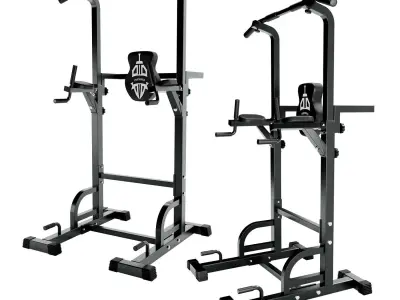 Power Tower Dip Station Pull 3D model