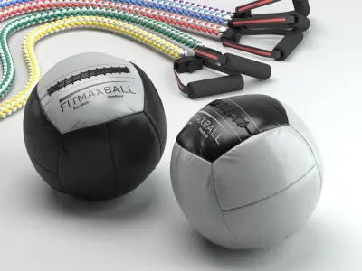 Gym Peripherial Equipment 3D model