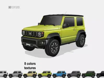 Suzuki Jimny 2019 Low-poly 3D model
