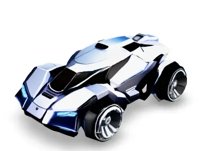 Futuristic SciFi Sports Car Low-poly 3D model