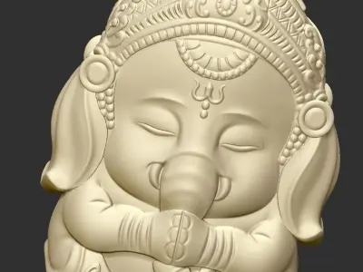 baby ganesha 3D print model